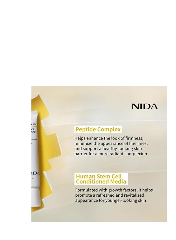 نيدا كريم العيون NIDA Revive للوجه والرقبة. حلول البروبيوتيك، الشبكية، الببتيد. التجاعيد، الخطوط الدقيقة، دوران الخلايا، نسيج الجلد الثابت، الجلد المشع، الاحتفاظ بالرطوبة. 1.35 أوقية فلورية، 40 مل - Image 4