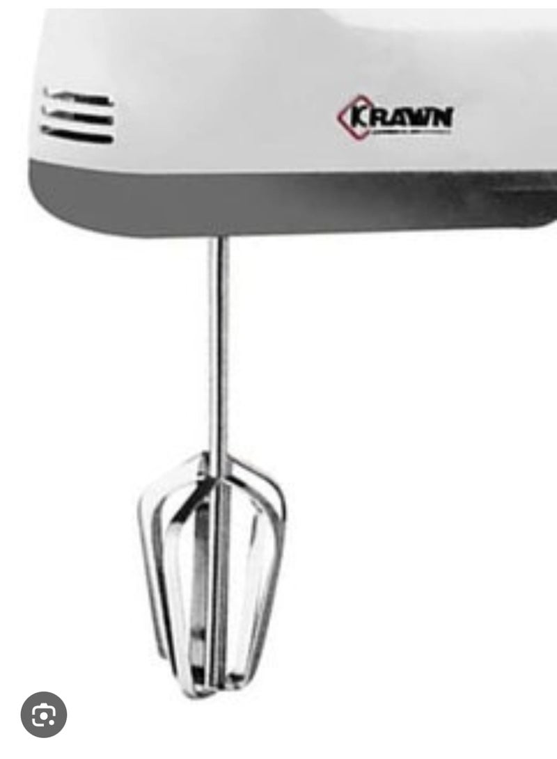 Electric Hand Mixer 120W with 7 Speeds and Stainless Steel Beaters – Ergonomic and Lightweight Design for Cake, Dough, Cream and Baking Preparation at Home  - Image 4