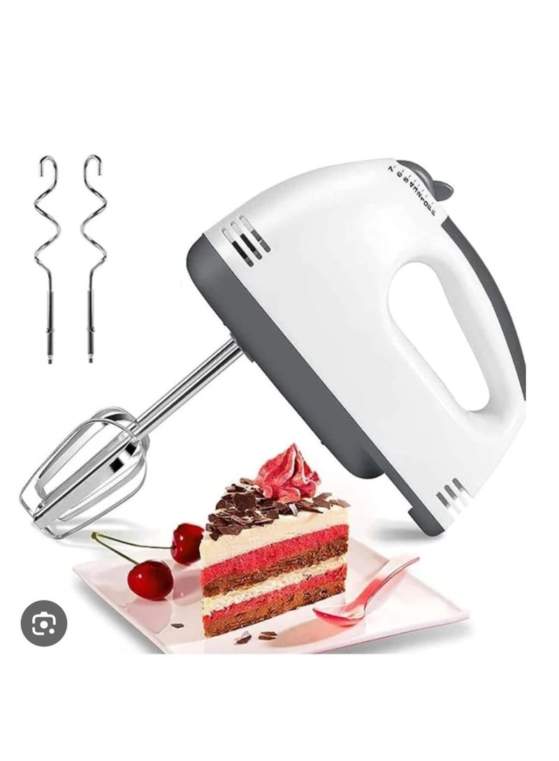 Electric Hand Mixer 120W with 7 Speeds and Stainless Steel Beaters – Ergonomic and Lightweight Design for Cake, Dough, Cream and Baking Preparation at Home  - Image 5