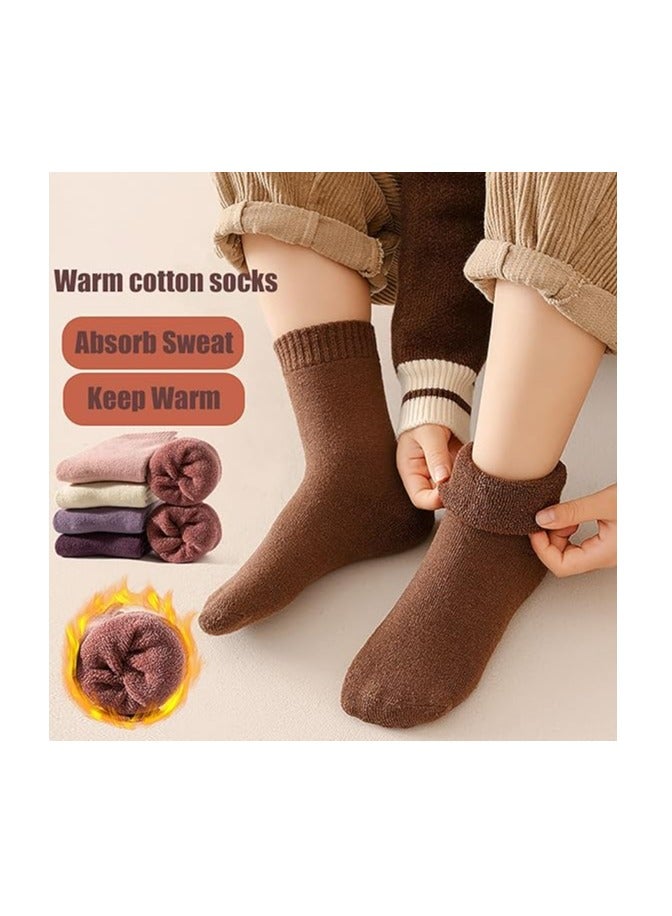 Oasisgalore 5-Pack Unisex Toddler Winter Cozy Cotton Socks For Boys and Girls Gifts (1-3 Years)  - Image 3