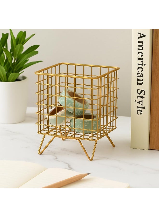 BS سلة شبكية معدنية مربعة من B&S - منظم تخزين متعدد الاستخدامات - Image 2