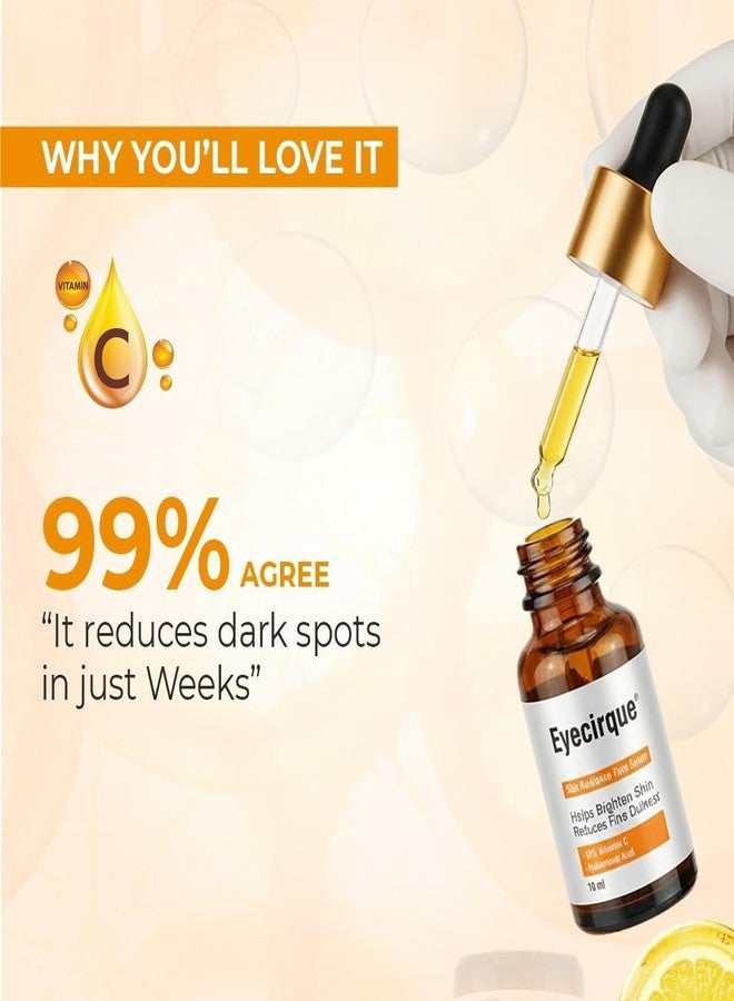 Eyecirque 10% Vitamin C Face Serum with 5% Niacinamide | Fades Dark Spots & Hydrates | Lightweight & Non-Sticky | For Oily, Dry, Normal & Combination Skin - 10ML - Image 5