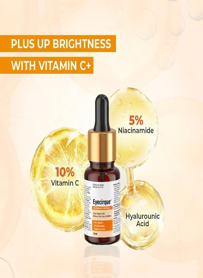 Eyecirque 10% Vitamin C Face Serum with 5% Niacinamide | Fades Dark Spots & Hydrates | Lightweight & Non-Sticky | For Oily, Dry, Normal & Combination Skin - 10ML - Image 3