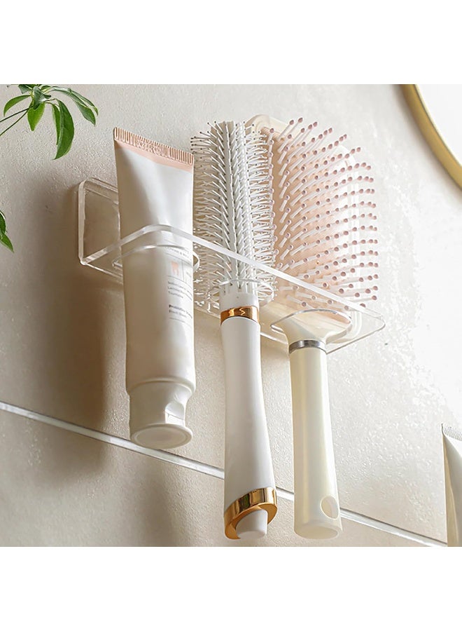 TPGP Acrylic Hair Brush Holder for Bathroom Adhesive Hair Tool Organizer Wall Mounted Hair Comb Holder Organizer Hot Tool Holder with 3 Holes Diameter 1.34-1.57 In, Remove Film Before Use  - Image 1