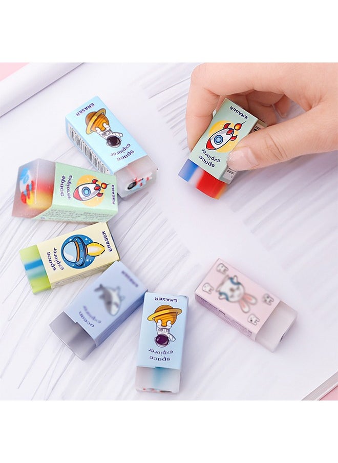 Generic - 12 Pcs Erasers for Kids Erasers Astronaut Shaped Pencil Erasers Safe and Soft for Boys and Girls Scented Ideal Back to School Supplies Special Gifts for Children's Parties for Students - Image 1