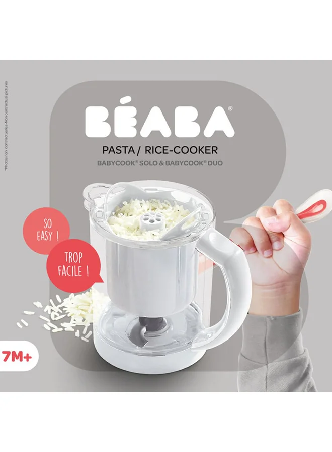 BEABA Babycook Express Pasta And Rice Cooker For Baby Food Preparation, White