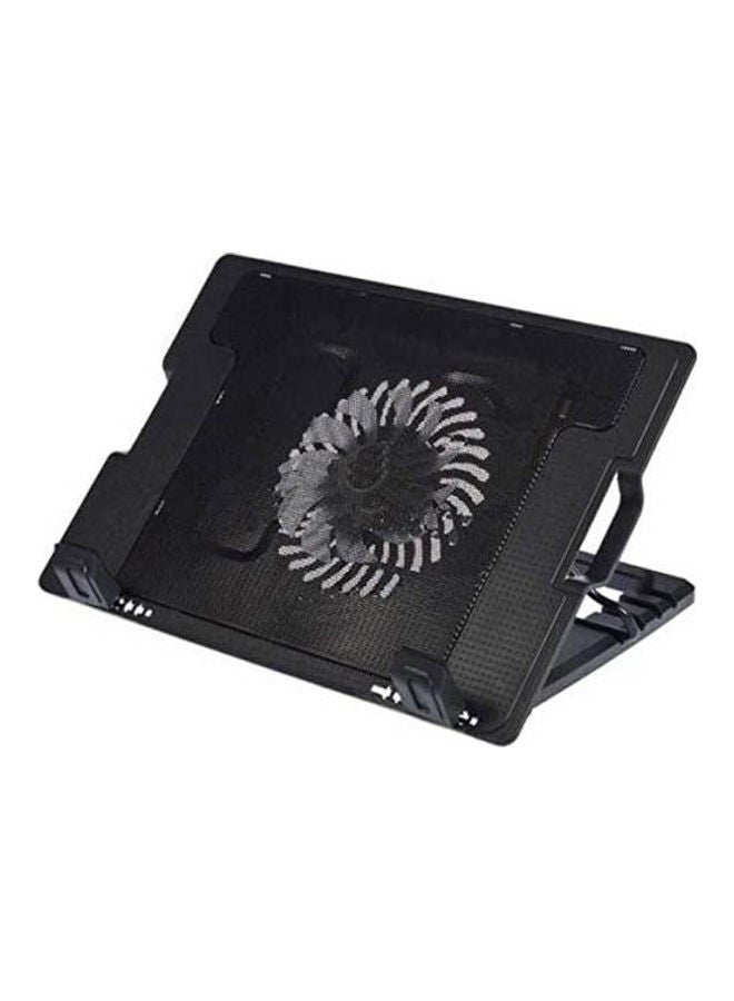Loquat 2 Usb Port Cooling Cooler Fan Pad Stand For Laptop And Macbook With Led Light Black  - Image 1