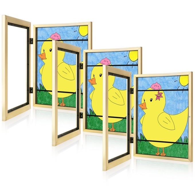 3PACK KIDS ART FRAMES 85X11 FRONT OPENING KIDS ARTWORK FRAMES CHANGEABLE GOLD ARTWORK DISPLAY STORAGE FRAME FOR WALL HOLDS 50 PCS FOR 3D PICTURE CRAFTS HANGING ART PORTFOLIO