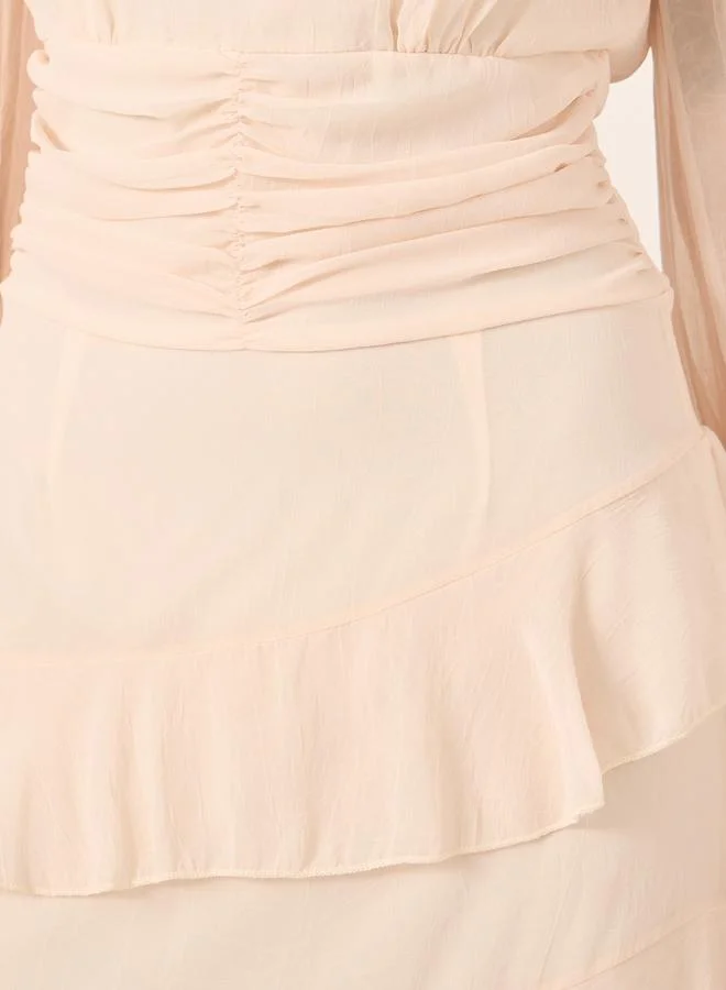 Styli Tiered Ruffle Dress