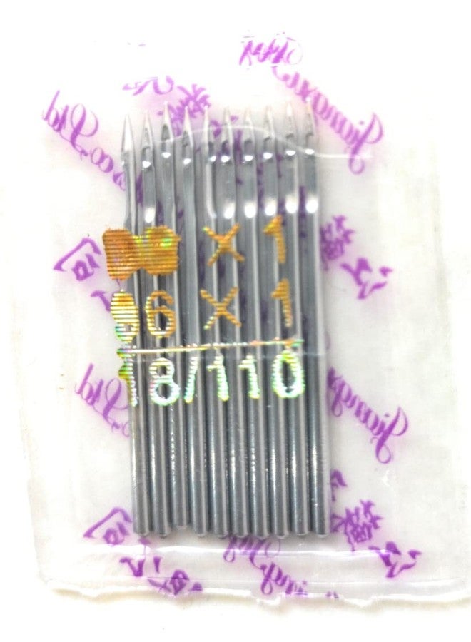 Hookcart Combo 11,14,16,18 Steel Finish Number Needle for All Automatic Sewing Machines, Needle Type : Complete Round, Pack of 4, 40 Pieces - Image 5