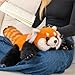 Chongker Cute Red Panda Plush Toy Weighted Stuffed Animals Red Panda Plush Animals Collection Handmade Like Real Large Size Stuffed Animals - Image 4