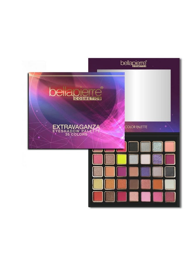 BellaPierre Extravaganza Eyeshadow Palette ; 35 Shades In Matte, Satin, Shimmer, & Foil Finishes ; Nontoxic & Paraben Free ; Vegan & Cruelty Free  - Image 1