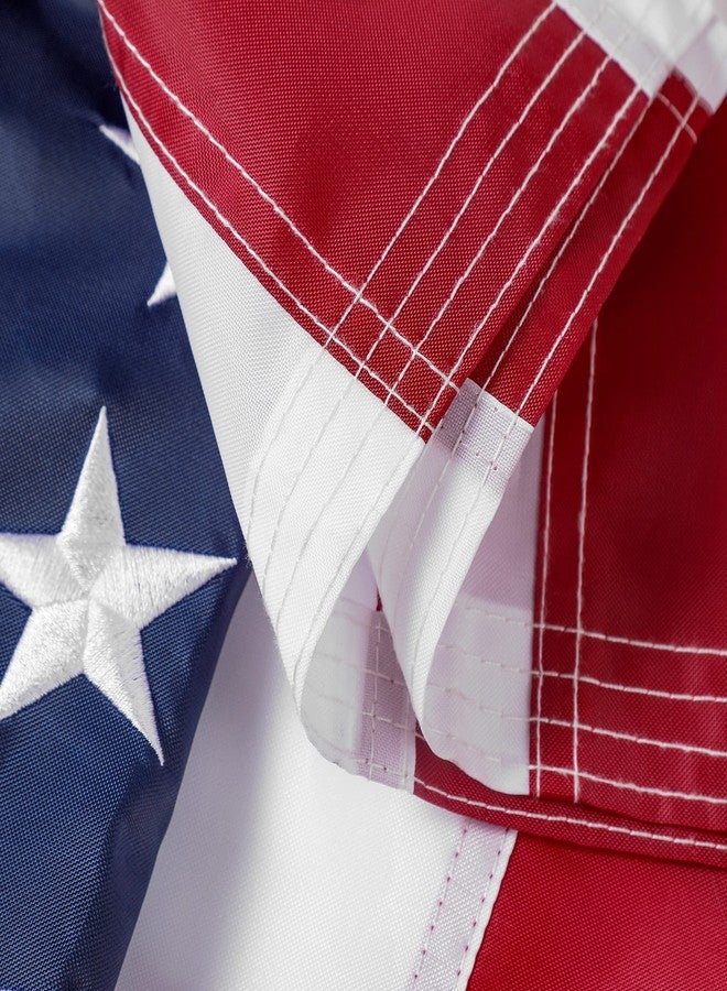 DANF FLAG American : Longest Lasting US Made from Nylon - Embroidered Stars - Sewn Stripes - UV Protection Perfect for Outdoors! USA (4x6 ft) - Image 4