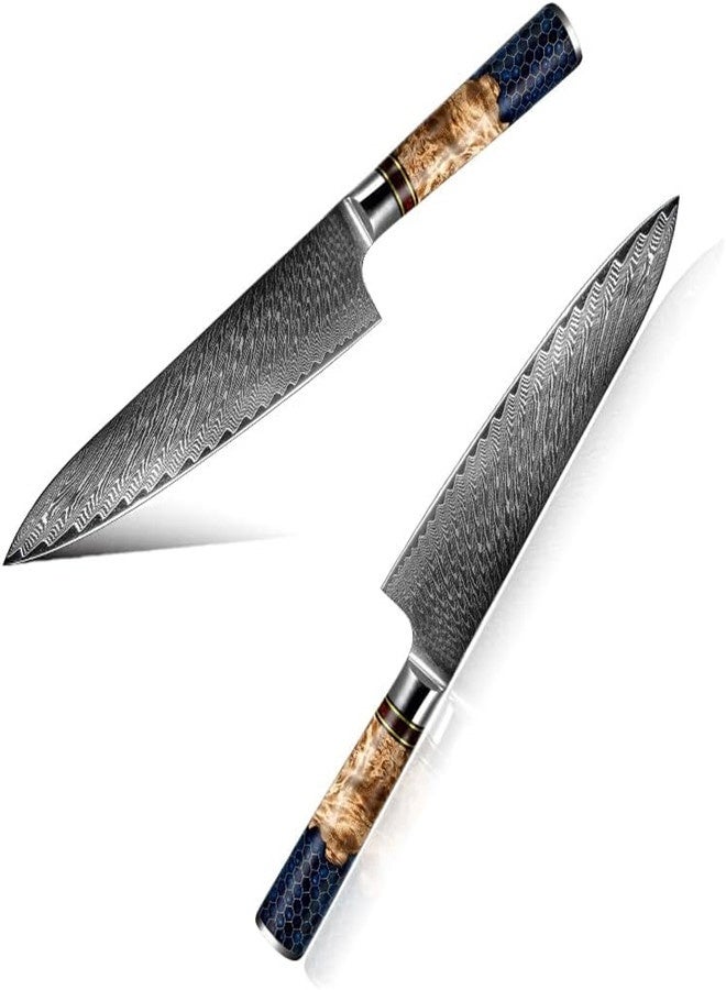Osowake Super Sharp Professional Chef's Knife with Sheath , 8 Inch Chef's Knives , Japanese High Carbon Stainless Steel Damascus , VG 10 ,Best Kitchen Knives - Image 3