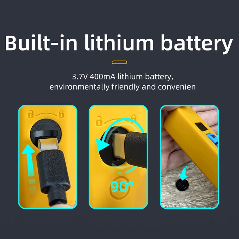 Air Quality Detector: 2in1 HCHO TVOC Tester - High Accuracy Semiconductor Sensor, English Backlight Display, Rechargeable 3.7V 400mAh Battery for Home Indoor Air Monitoring - Image 3