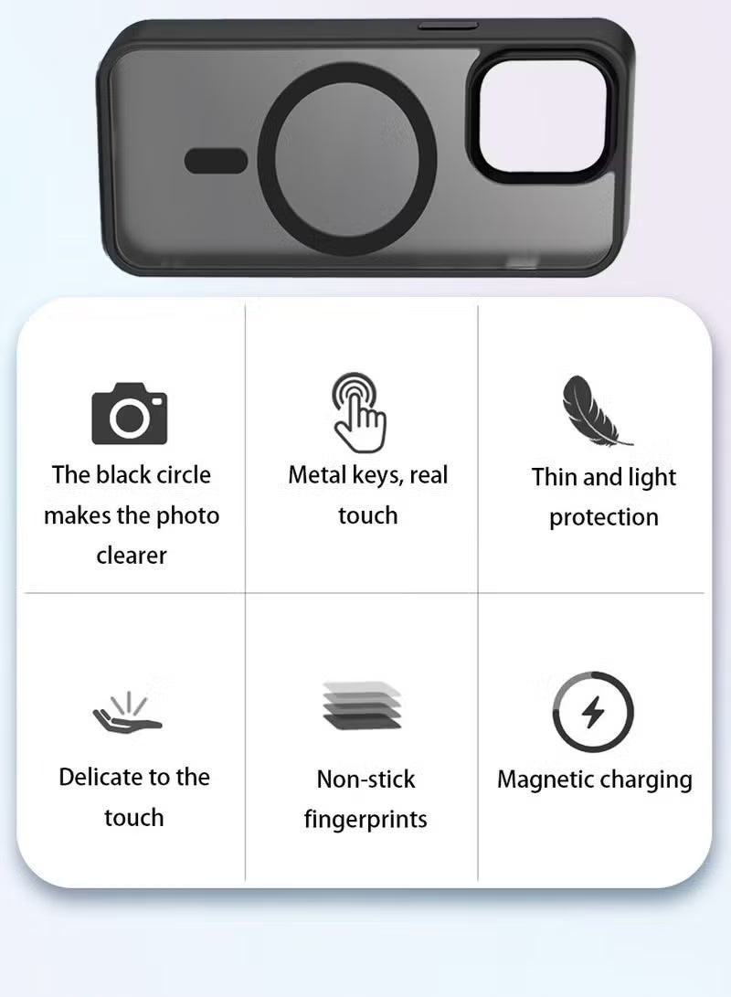 iPhone 13 Pro Max Case - Black - Magnetic, MagSafe Compatible, Full Protection - Image 5