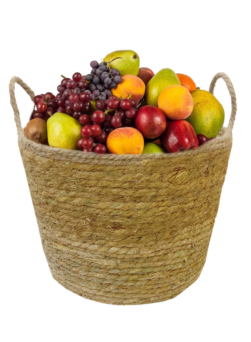 YINZUO Handwoven Basaket,Storage Baskets ,Hand pant Basket,House Storage Basket Wicker Laundry Basket Seagrass Basket Storage Organizer Storage  - Image 4
