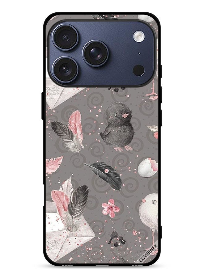Covernex Apple iPhone 17 Pro Protective Case Cover Feathers & Chicks - Image 1