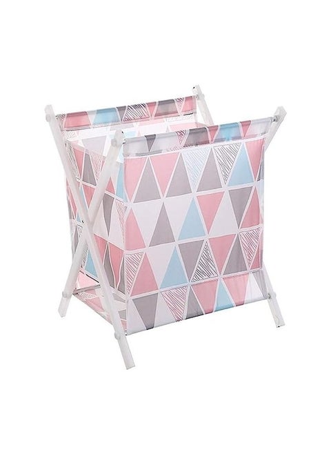 Clothes Storage Basket Clothes Storage Bucket Foldable Large  Pink Diamond
