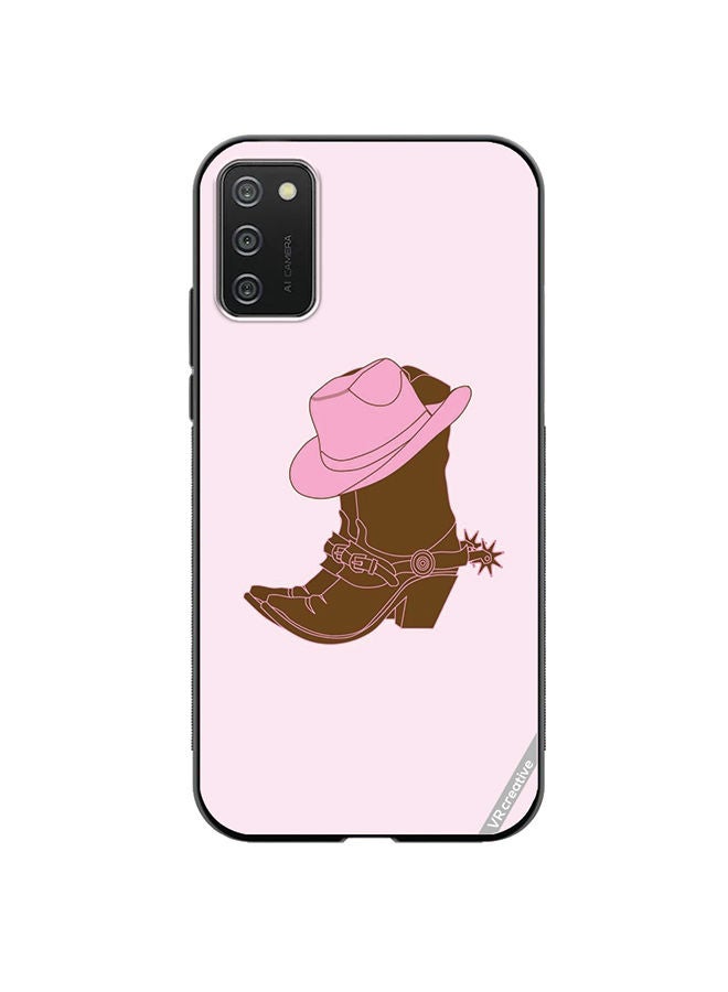 Protective Case Cover For Samsung Galaxy A02s Boots Design Multicolour