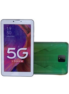تابلت ذكي آي تاتش X720 بنظام أندرويد مع ذاكرة وصول عشوائي بسعة 128 جيجابايت وذاكرة وصول عشوائي سعة 6 جيجابايت ورباعي النواة واي فاي 5 جي إل تي إي ثنائي الشريحة مع لوحة مفاتيح لاسلكية وغطاء لوحي من الب
