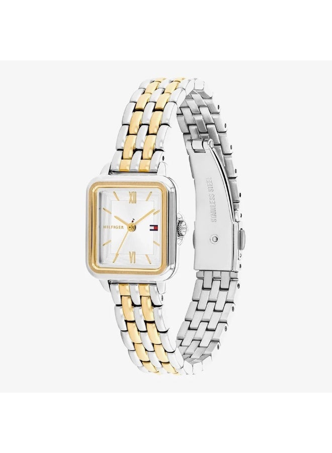 Tommy Hilfiger 1782861 Women’s Watch – Mia Two-Tone Stainless Steel Square Dial 24mm - Image 2