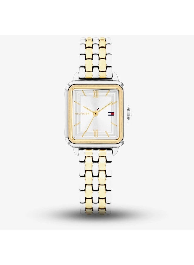 Tommy Hilfiger 1782861 Women’s Watch – Mia Two-Tone Stainless Steel Square Dial 24mm - Image 1