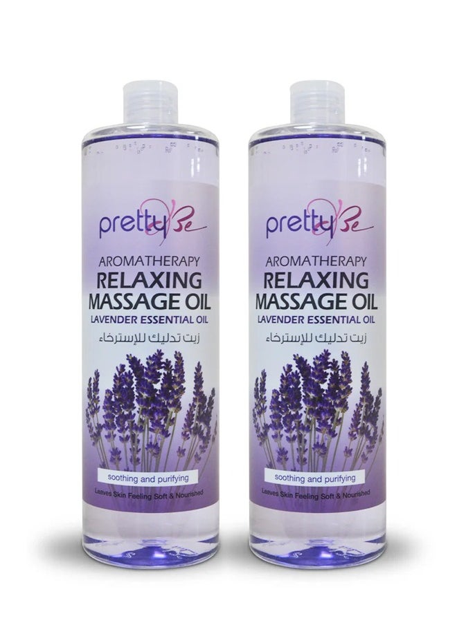 Pretty Be - Aromatherapy Massage Oil, Lavender Essential Oil 2x1000ml - Image 1