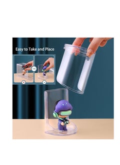 Generic 6PCS Stackable Acrylic Storage Box, Acrylic Display Casewith Cover for Action Figures,Small Acrylic Display Stand for Desk Countertop,Dustproof Protection Showcase for Mini Toys,Collectibles  - Image 3