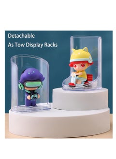 Generic 6PCS Stackable Acrylic Storage Box, Acrylic Display Casewith Cover for Action Figures,Small Acrylic Display Stand for Desk Countertop,Dustproof Protection Showcase for Mini Toys,Collectibles  - Image 5
