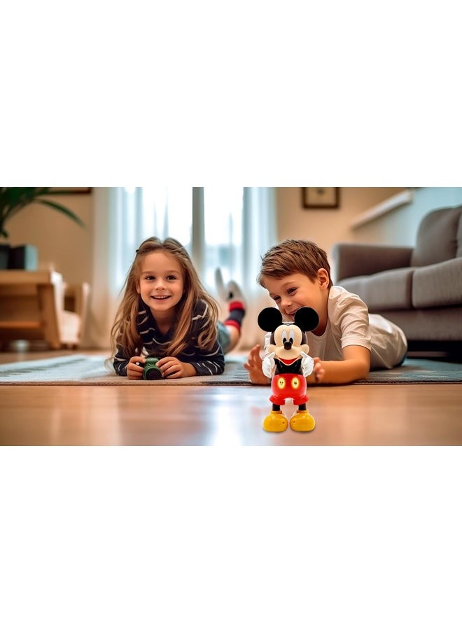 Lexibook LEXiBOOK - Disney - Bilingual Mickey Robot - English/Spanish, 100 Educational quizzes, Light Effects, Dance, programmable, Articulated, Black/red - MCH01i2  - Image 4
