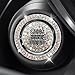 Eponcia 2PCS Rhinestone Push Start Button Cover Bling Car Accessories for Women Sparkly Diamond Push to Starter Stop Button Decorative Cover Key Ignition Knob Ring Crystal Emblem StickerColorful - Image 2
