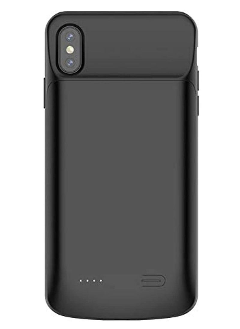 إيف حافظة بطارية لهاتف iPhone X/Xs، حافظة شحن واقية محمولة بقدرة 4000 مللي أمبير في الساعة، حافظة شاحن بطارية قابلة لإعادة الشحن وممتدة متوافقة مع iPhone X/XS (5.8 بوصة) - Image 3