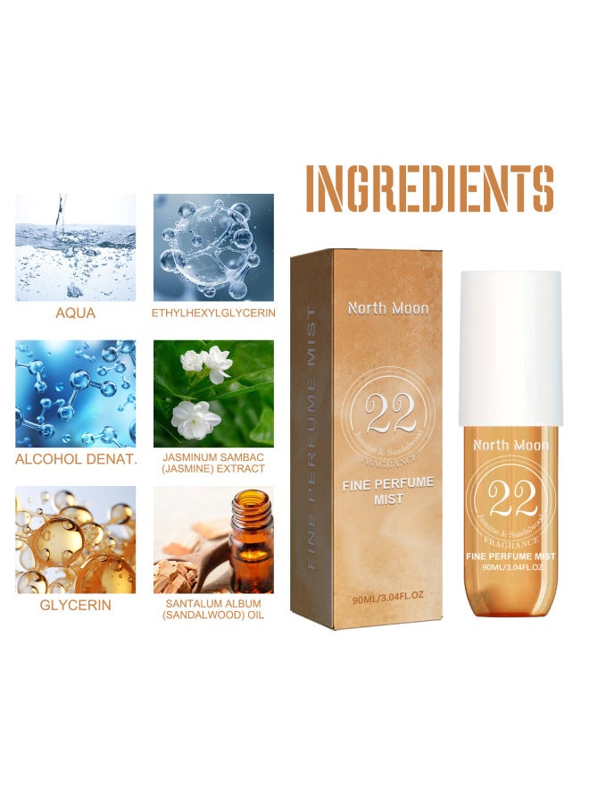 North Moon Perfume Spray Fragrance Natural Fresh Fragrance Ladies' Ear Wrist Perfume Spray - Image 3