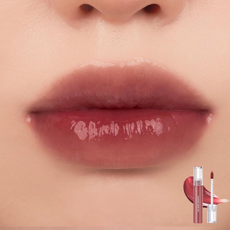 rom&nd Glasting Water Tint (جديد) 4 ألوانㅣلامع، يملأ الشفاه، طويل الأمد، لون نابض بالحياة، ملمس ناعمㅣ4 جرام 0.14 أونصة (16 Figrise) - Image 2