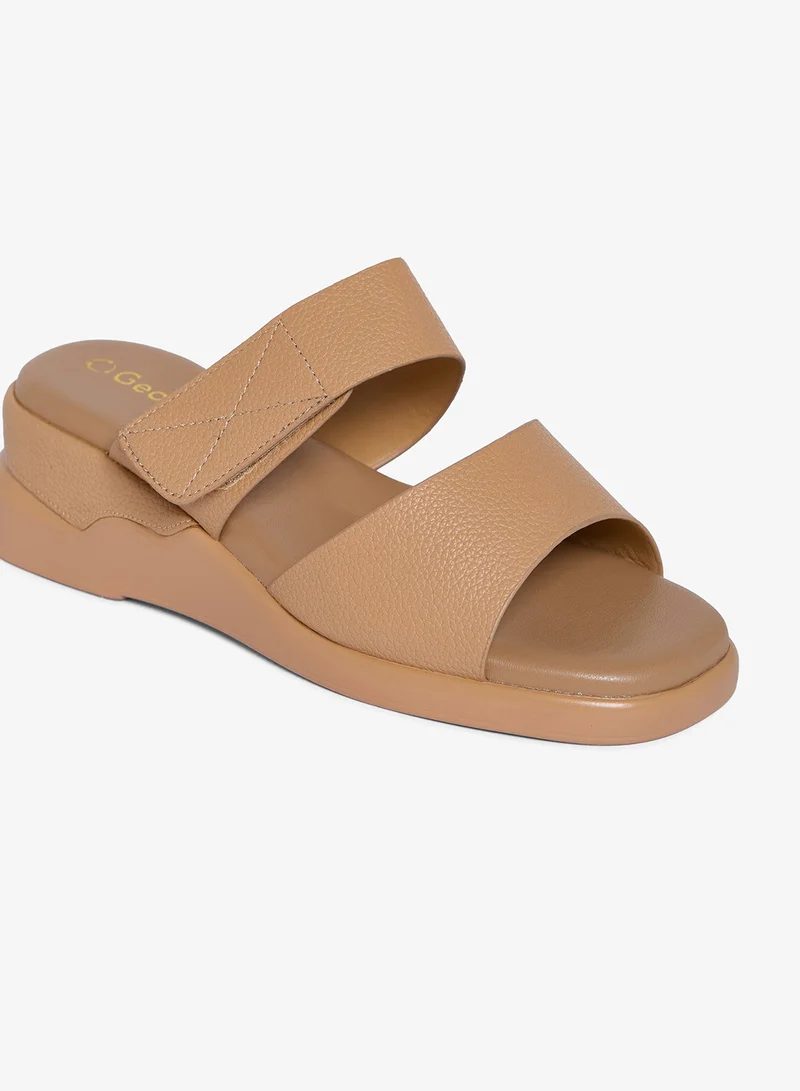 Geoomnii BEIGE Geoomnii Comfort Slide Sandals for Women – Cushioned Slip-On Casual Sandals for Daily Wear, Home, Travel & Walking for Women | Best Price UAE