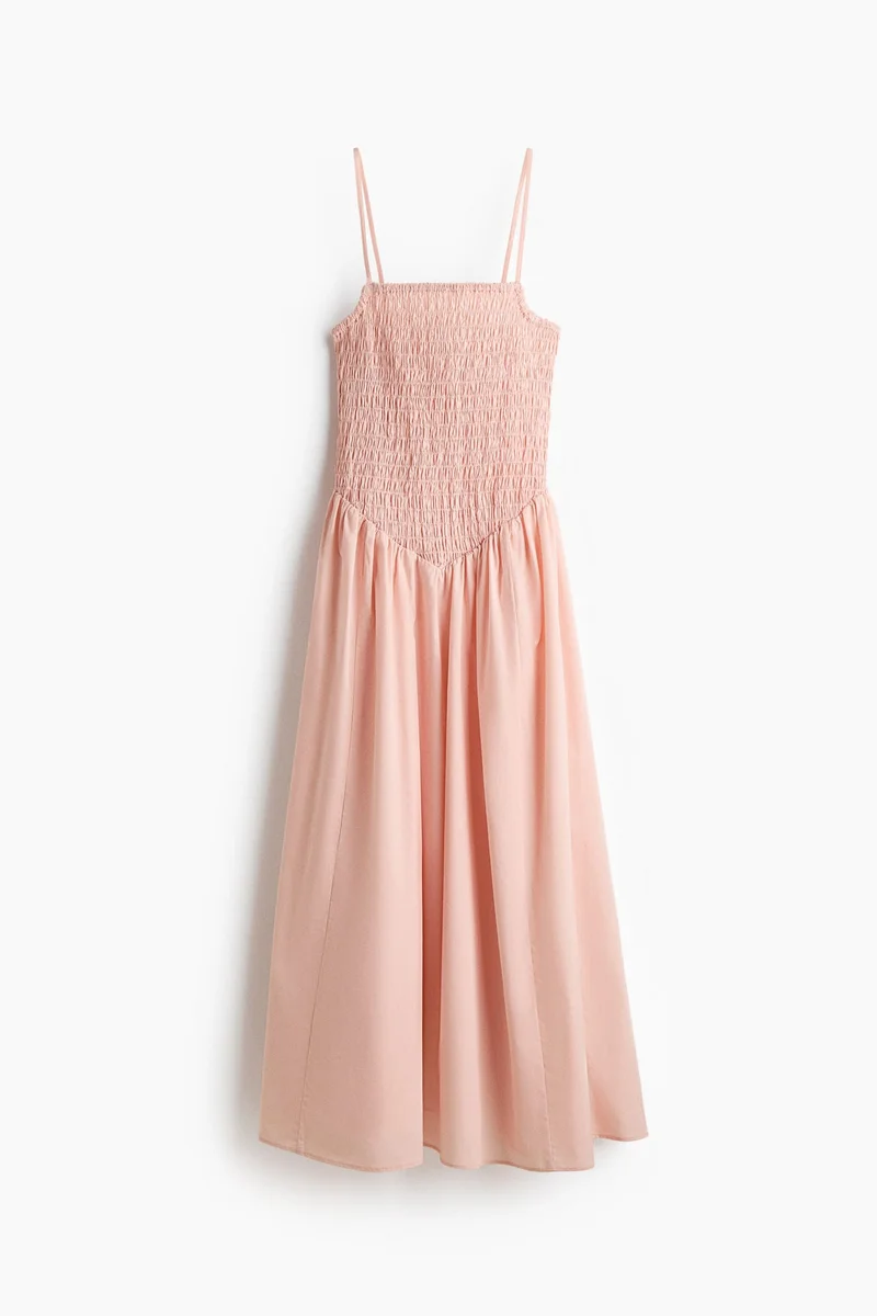 H&M Smocked flared-skirt dress