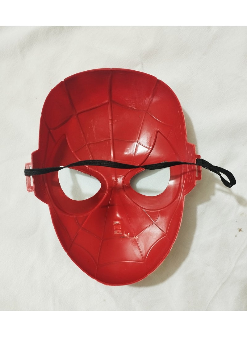 Amazing Spider-Man Plastic Mask for Kids | Superhero Costume Cosplay Face Mask | Lightweight Halloween Party Dress-Up Toy | Role Play Mask for Boys & Girls - Image 2