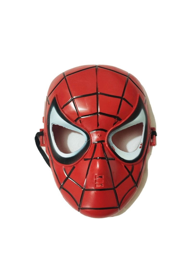 Amazing Spider-Man Plastic Mask for Kids | Superhero Costume Cosplay Face Mask | Lightweight Halloween Party Dress-Up Toy | Role Play Mask for Boys & Girls - Image 1