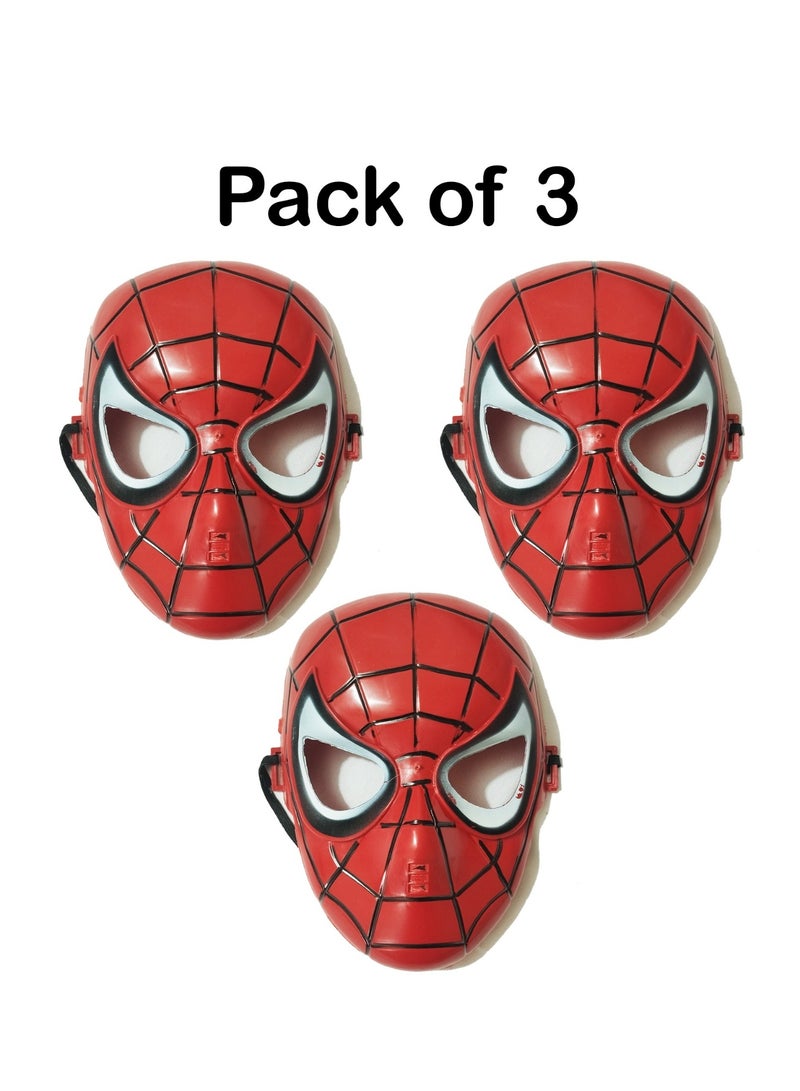 Amazing Spider-Man Plastic Mask for Kids | Superhero Costume Cosplay Face Mask | Lightweight Halloween Party Dress-Up Toy | Role Play Mask for Boys & Girls - Image 5