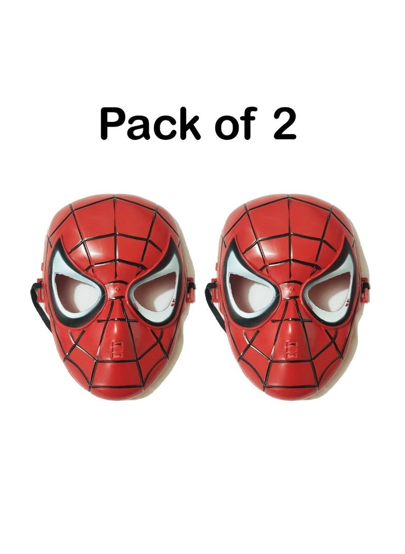 Amazing Spider-Man Plastic Mask for Kids | Superhero Costume Cosplay Face Mask | Lightweight Halloween Party Dress-Up Toy | Role Play Mask for Boys & Girls - Image 4