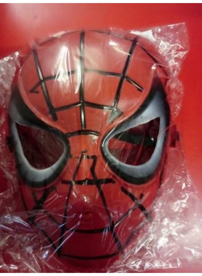 Amazing Spider-Man Plastic Mask for Kids | Superhero Costume Cosplay Face Mask | Lightweight Halloween Party Dress-Up Toy | Role Play Mask for Boys & Girls - Image 3