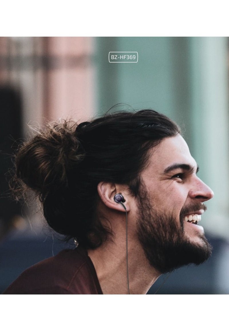BRIZLER Universal Stereo In-Ear Earphone with Durable Braided Cable