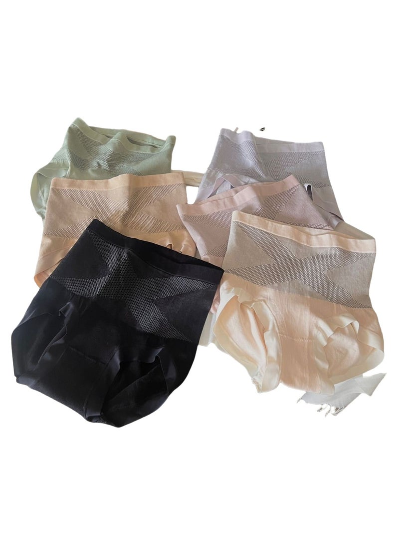 KUYING High Waisted Anti Glare Postpartum Waist Cinching And Hip Lifting Safety Pants For Body Shaping Set Of 6 - Image 1