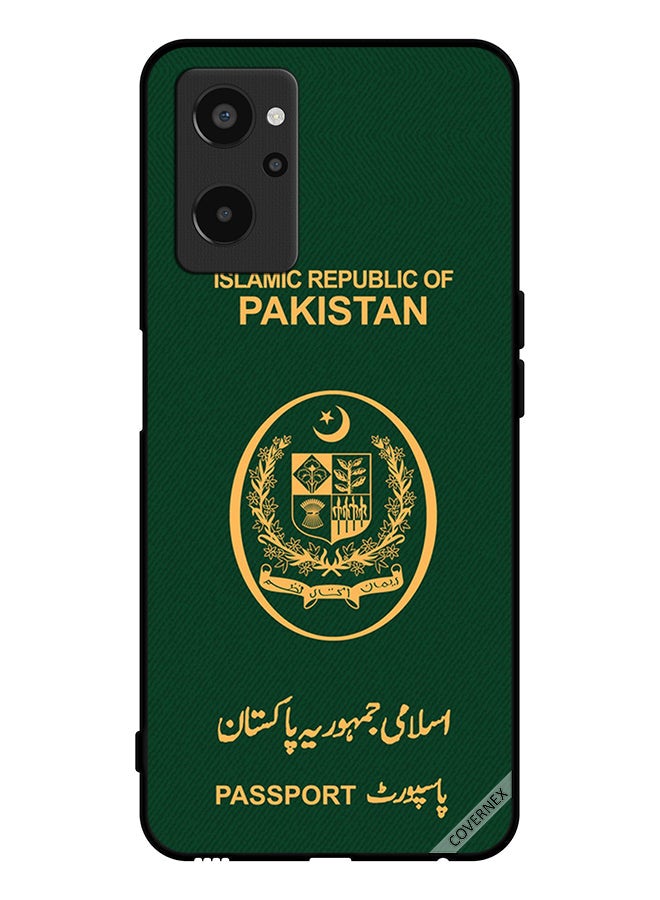 Covernex Protective Case Cover For Realme 9i Pakistan Passport Pattern - Image 1