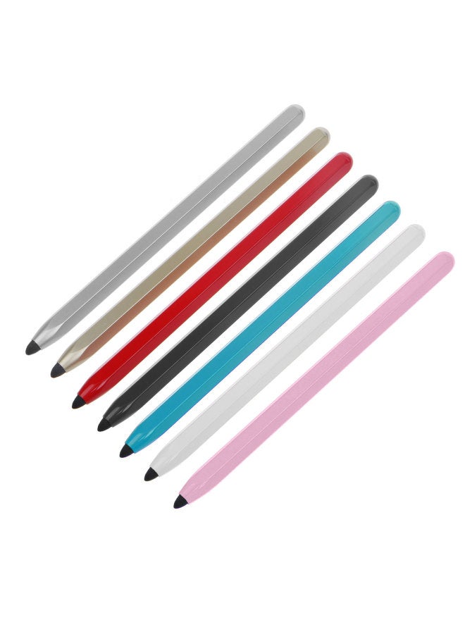 Loquat Mobile Phone Tablet Learning Machine And Other Point Touch Universal Hard Head Dual-purpose Pad Thin Head Capacitance Pen PDA Touch Screen Pen Stylus Pen-Colour:Silver  - Image 5
