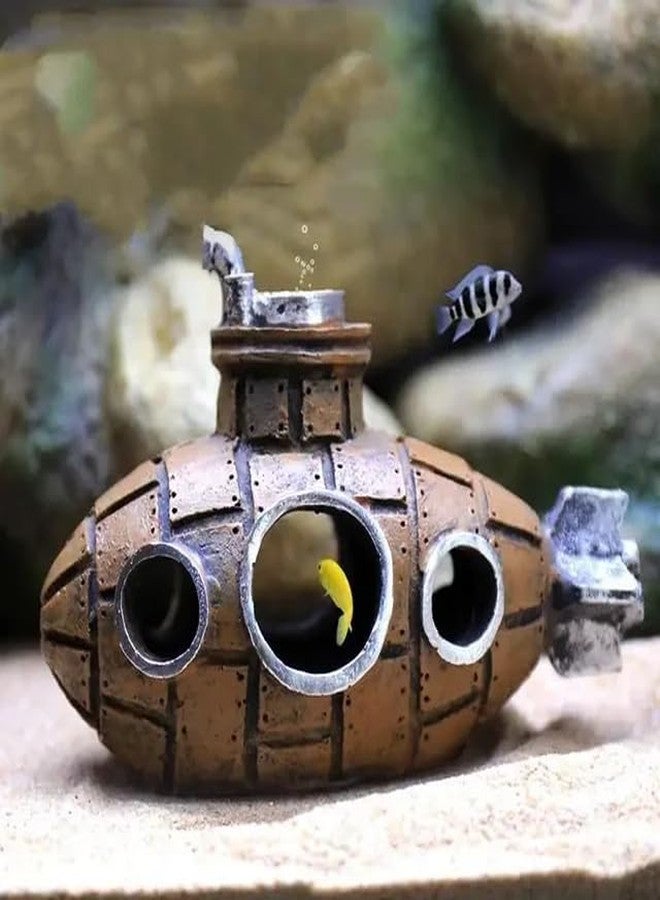 GIG BAZAAR Aquarium Pandubi Decoration Ornaments, Shelter and Breeding Area for Cherry Shrimp and Small Fish, Aquarium Decor with Small Holes (Brown) - Image 2