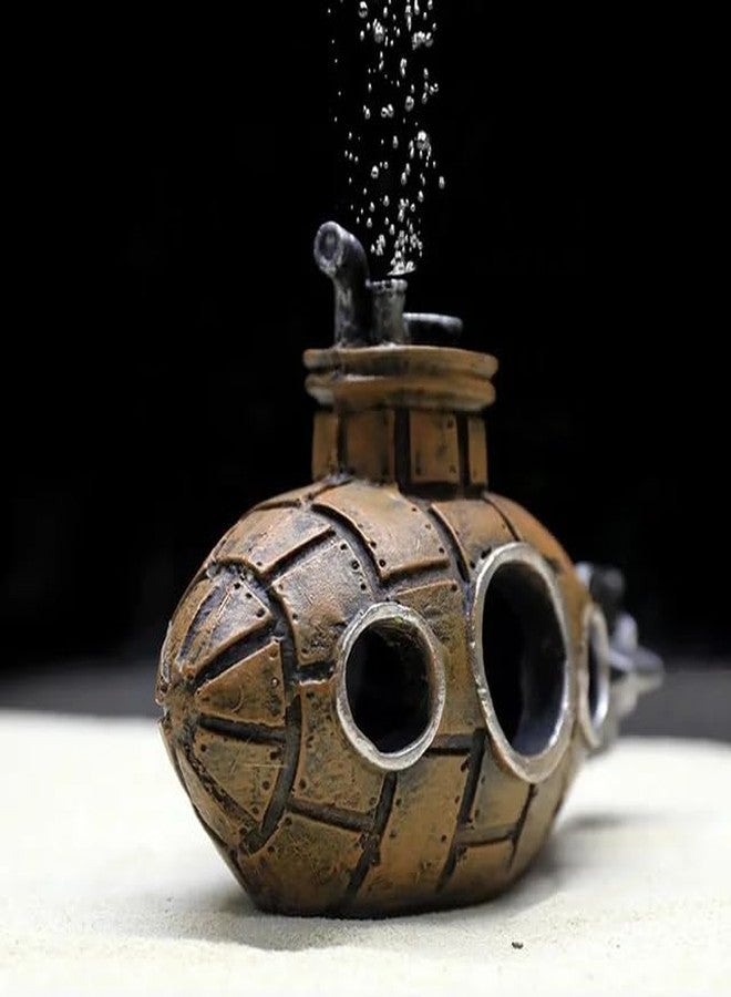 GIG BAZAAR Aquarium Pandubi Decoration Ornaments, Shelter and Breeding Area for Cherry Shrimp and Small Fish, Aquarium Decor with Small Holes (Brown) - Image 3