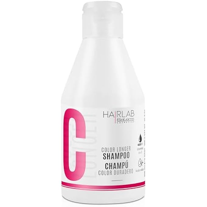 Salerm - SHAMPOO FOR COLOURED HAIR - COLOUR LONGER HAIR LAB SHAMPOO - 300 ML - WITH PROVITAMIN B5 AND VITAMINS AY E - SEALS AND NOURISHES THE COLOUR - NO SULPHATES AND PARABENS - Image 1