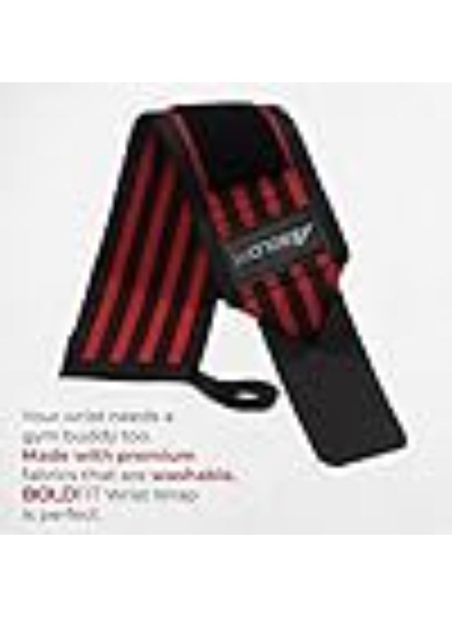 Boldfit Wrist Band for Gym Workout Wrist Support for Gym Straps for Men Hand Band Strap for Man Accessories for Men Workout Wrists Supporter wrap for Man Workouts Accessories for Women Hand Wraps - Image 3